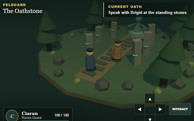 Gameplay from Feldgard: The Oathstone