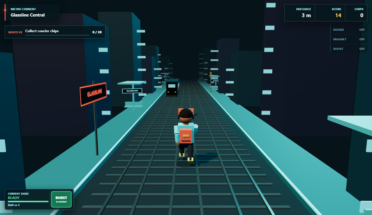 Gameplay from Metro Current Run