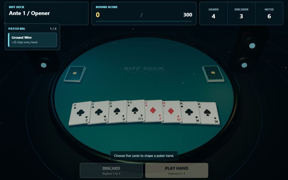 Gameplay from Riff Deck